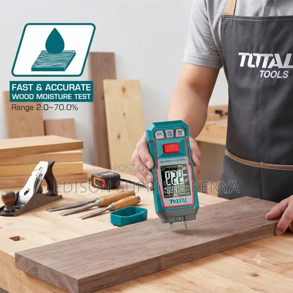Total Wood Moisture Meter Digital Humidity Tester Water Leak Detector