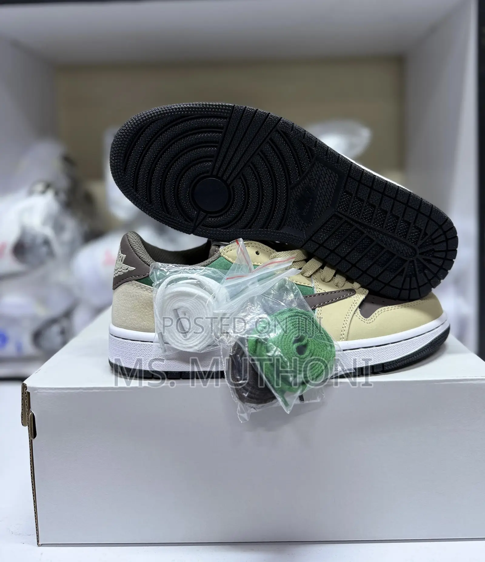 Air Jordan 1 Low X Travis Scott (Special Edition Green/Vanilla) ;38-45