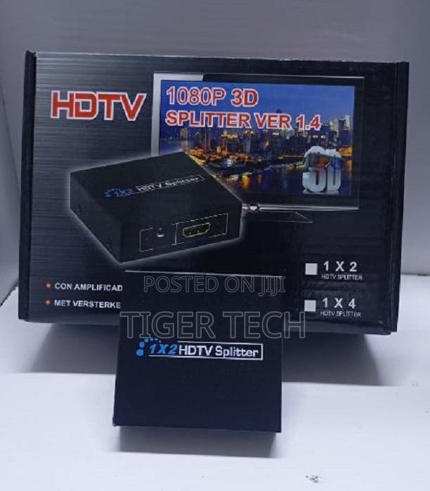 1×2 Hdmi Splitter Duplicates Hdmi Signals Connects 1-source 2-screens