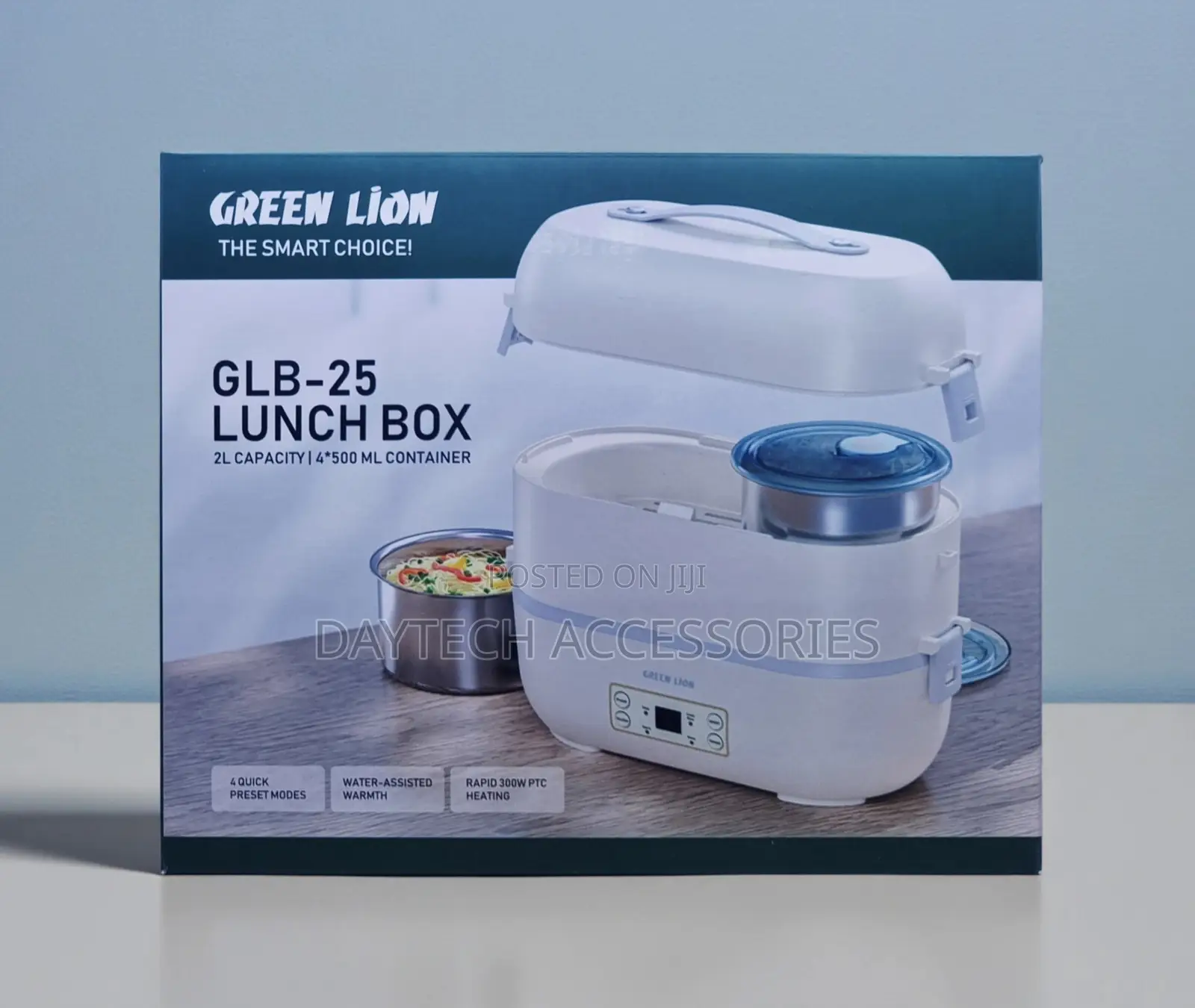 Green Lion GLB-25 Electric Lunch Box Featuring a 2-Liter Capacity.