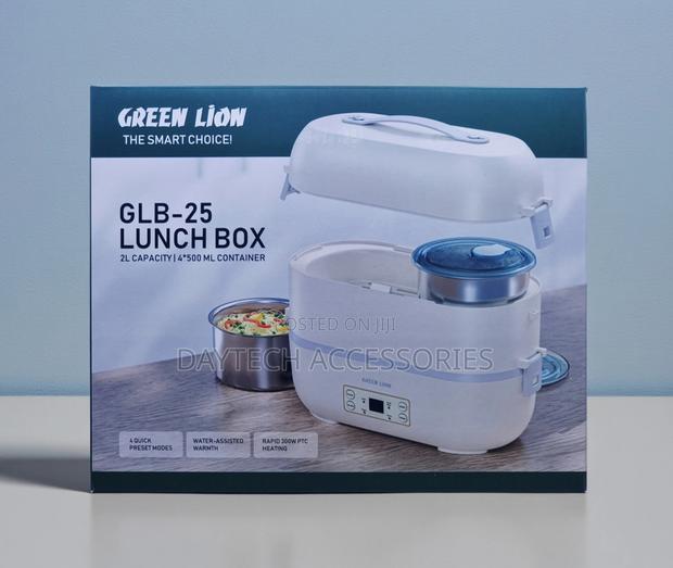 Green Lion GLB-25 Electric Lunch Box Featuring a 2-Liter Capacity.
