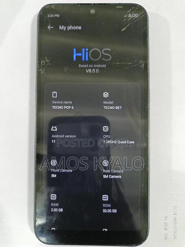 Tecno Pop 6 32 GB Blue - thumbnail 2
