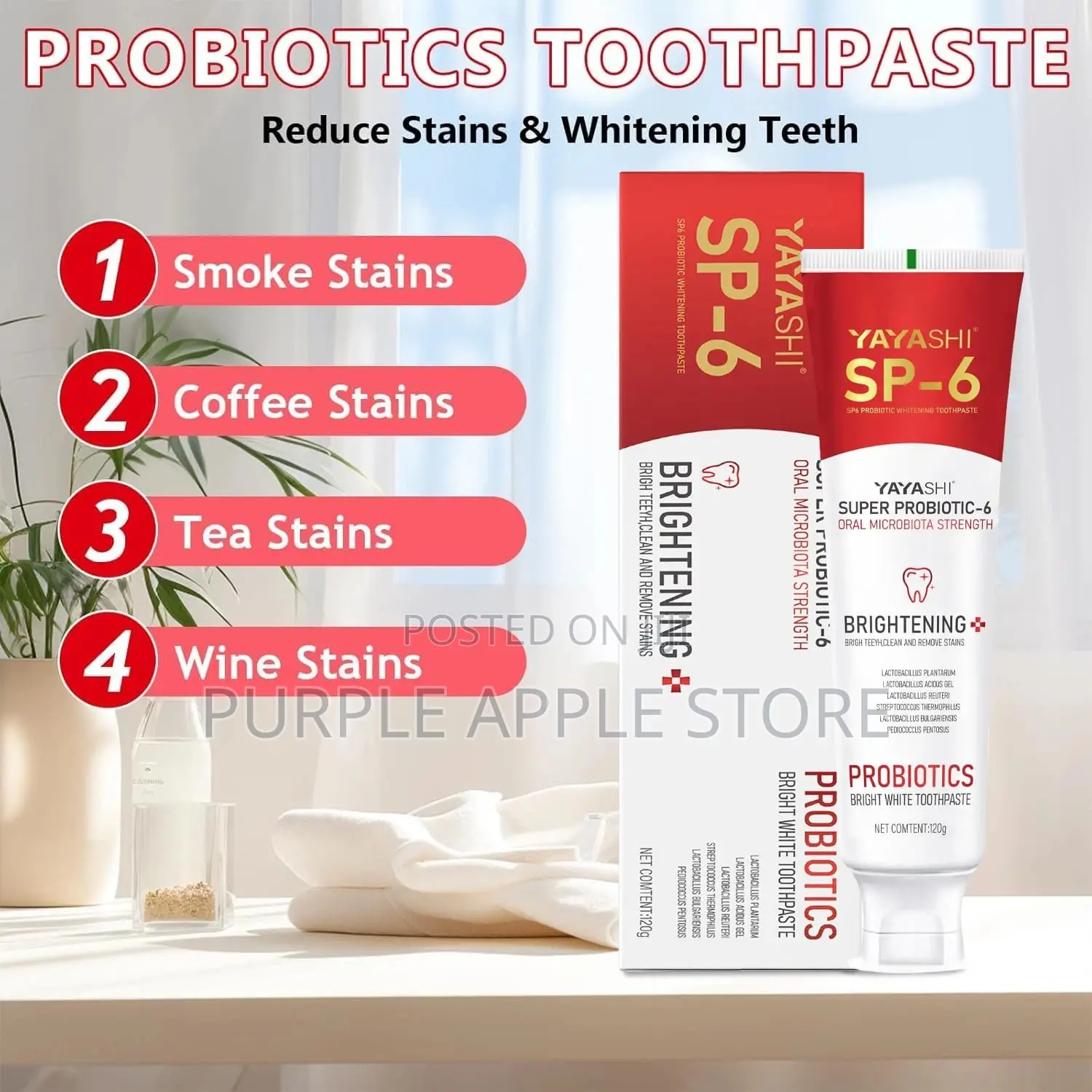 Yayashi Sp-06 Brightening Toothpaste 100g