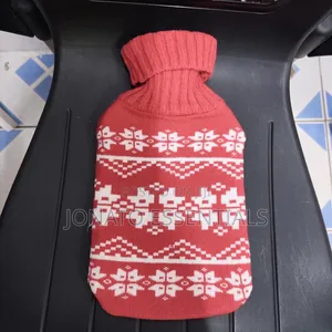 Hot Water Bottle With Removable Knitted Cover - 2l Warm Water Bag
