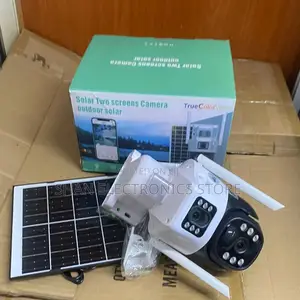 Solar PTZ Cam High Efficiency4g Dual Lens Two Way Audio Triple Screens