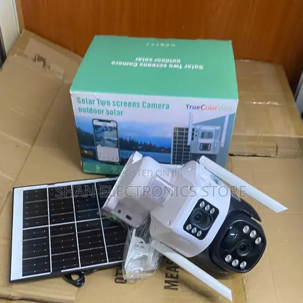 Solar PTZ Cam High Efficiency4g Dual Lens Two Way Audio Triple Screens