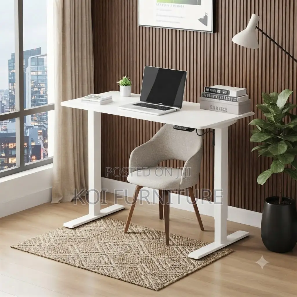 Office Desk; 1.4 Meter Electric Justus Adjustable Desk