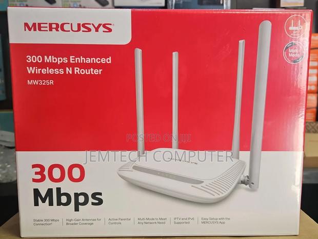 Mercusys 300mbps Enhanced Wireless N Router With 4 Antennas (Mw325r)