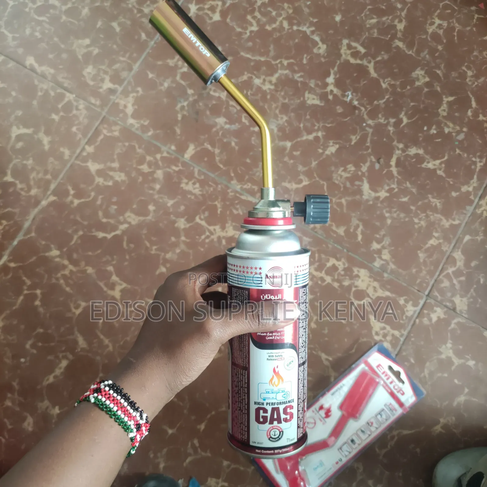 Flame Gun Emtop Brazing Gun Safety Fire Portable Butane Torch Gas Can
