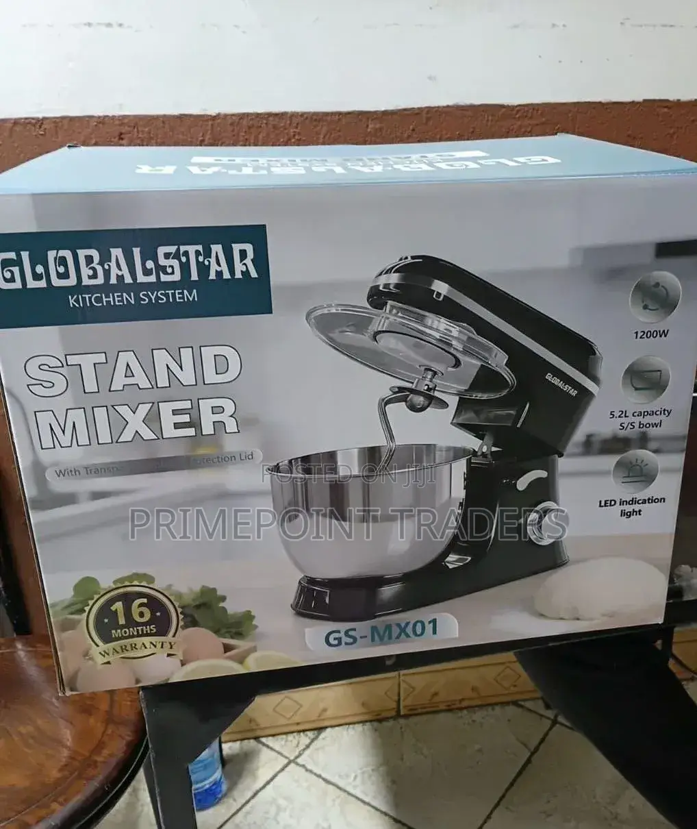 Globalstar 5.2-Litre Heavy-Duty Stand Mixer for Home Commercial Use