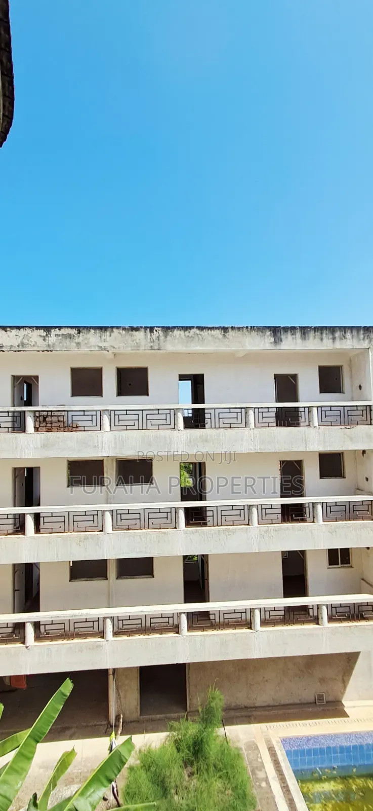 For Sale Uncomplete 37 Hotel Rooms Nyali