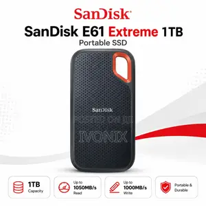 Sandisk E61 Extreme 1tb Portable Ssd -sdssde61-1t00-g25