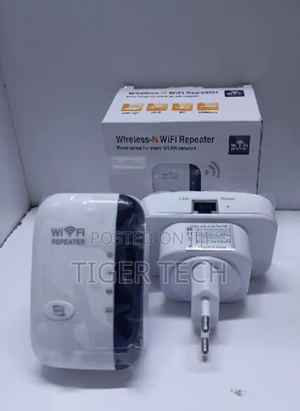Wireless-N Wifi Repeater Device Eliminate Wi-Fi Dead Zones Home/Office