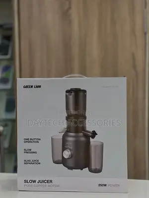 Green Lion Slow Juicer 250w Pure Copper Motor for Efficient Operation.