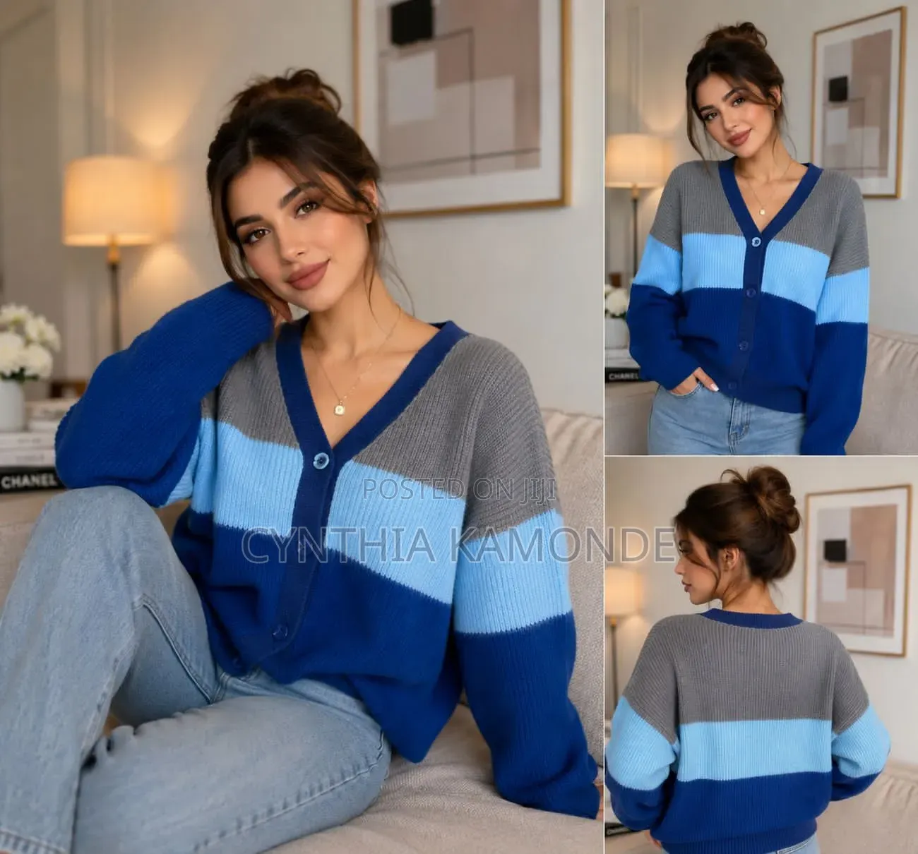 Block Knit Cardigan
