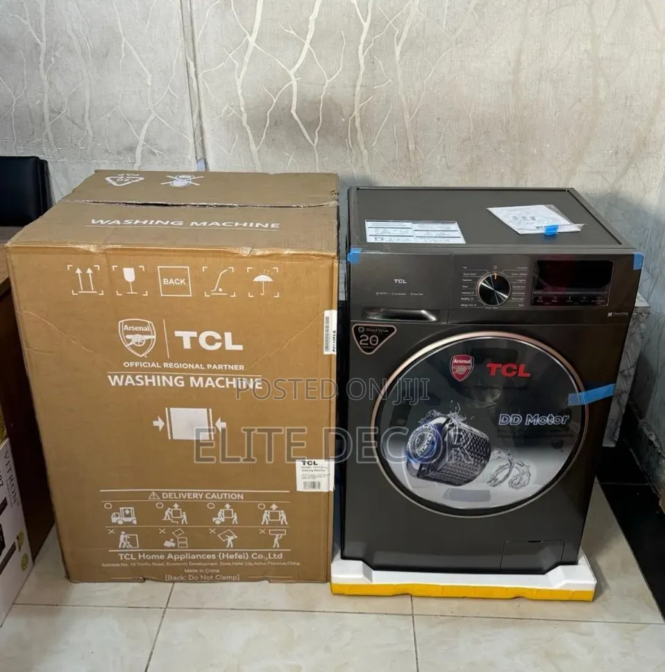 TCL 9kg Front Load Washing Machine P110– Dd Inverter Motor, 1200rpm