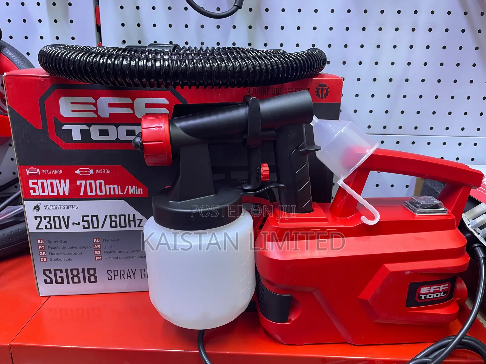 Efftool 500w Spray Gun /700ml/Min Paint Sprayer.Electric Paint Sprayer