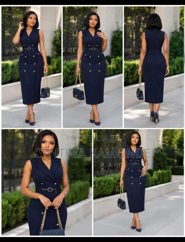 Belted Blazer Midi Dress - thumbnail 5