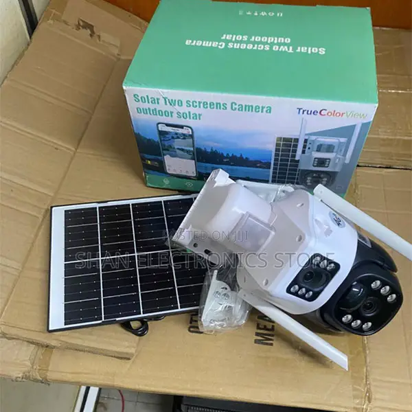 High Quality Imaging Dual Lens Solar PTZ Camera With Siren