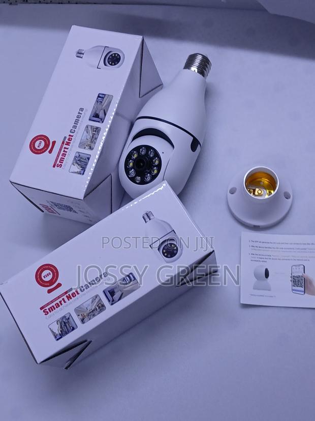 V380 App Compatible Smart Bulb Camera for Home Office Security - main view