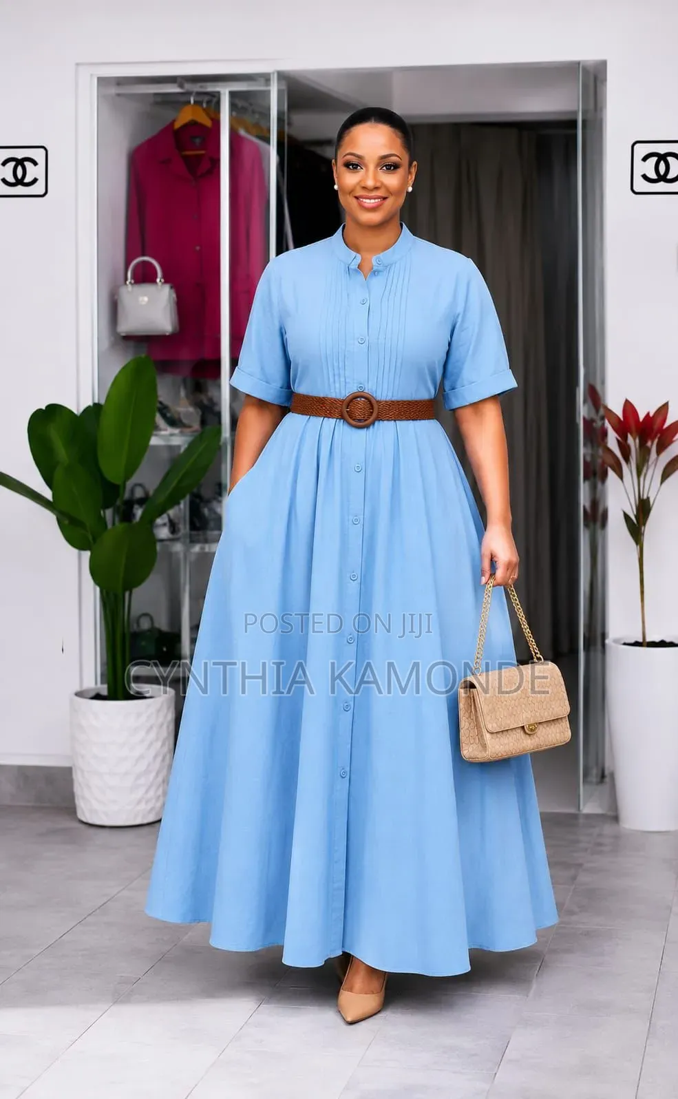 Linen Maxi Dress