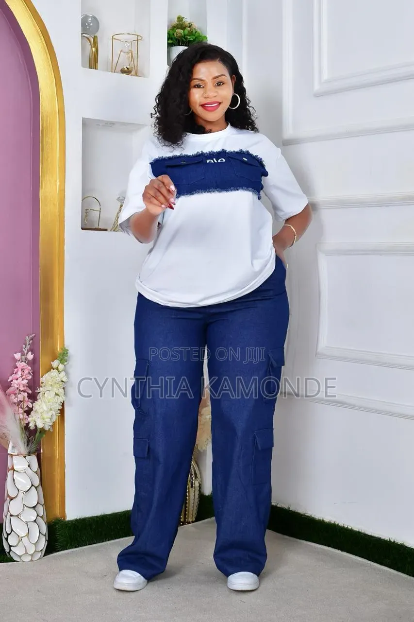 Denim Two Piece Set