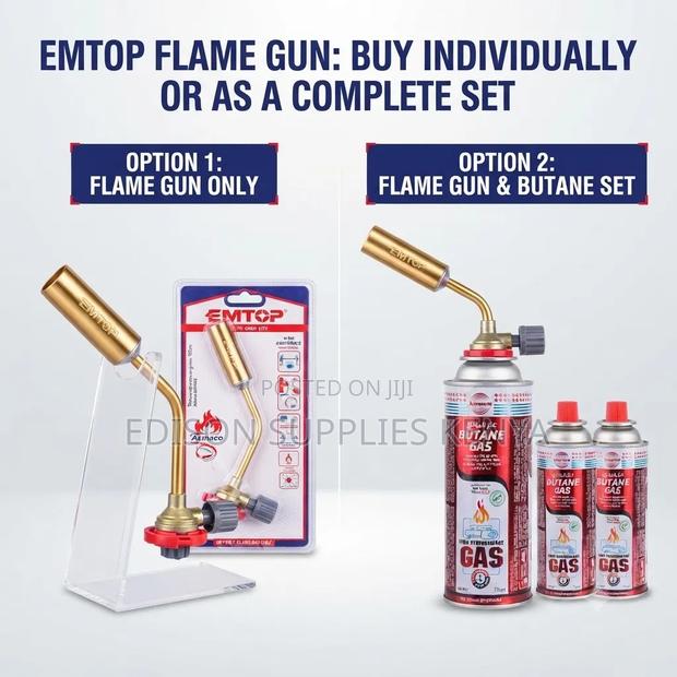 Flame Gun Emtop Brazing Gun Safety Fire Portable Butane Torch Gas Can