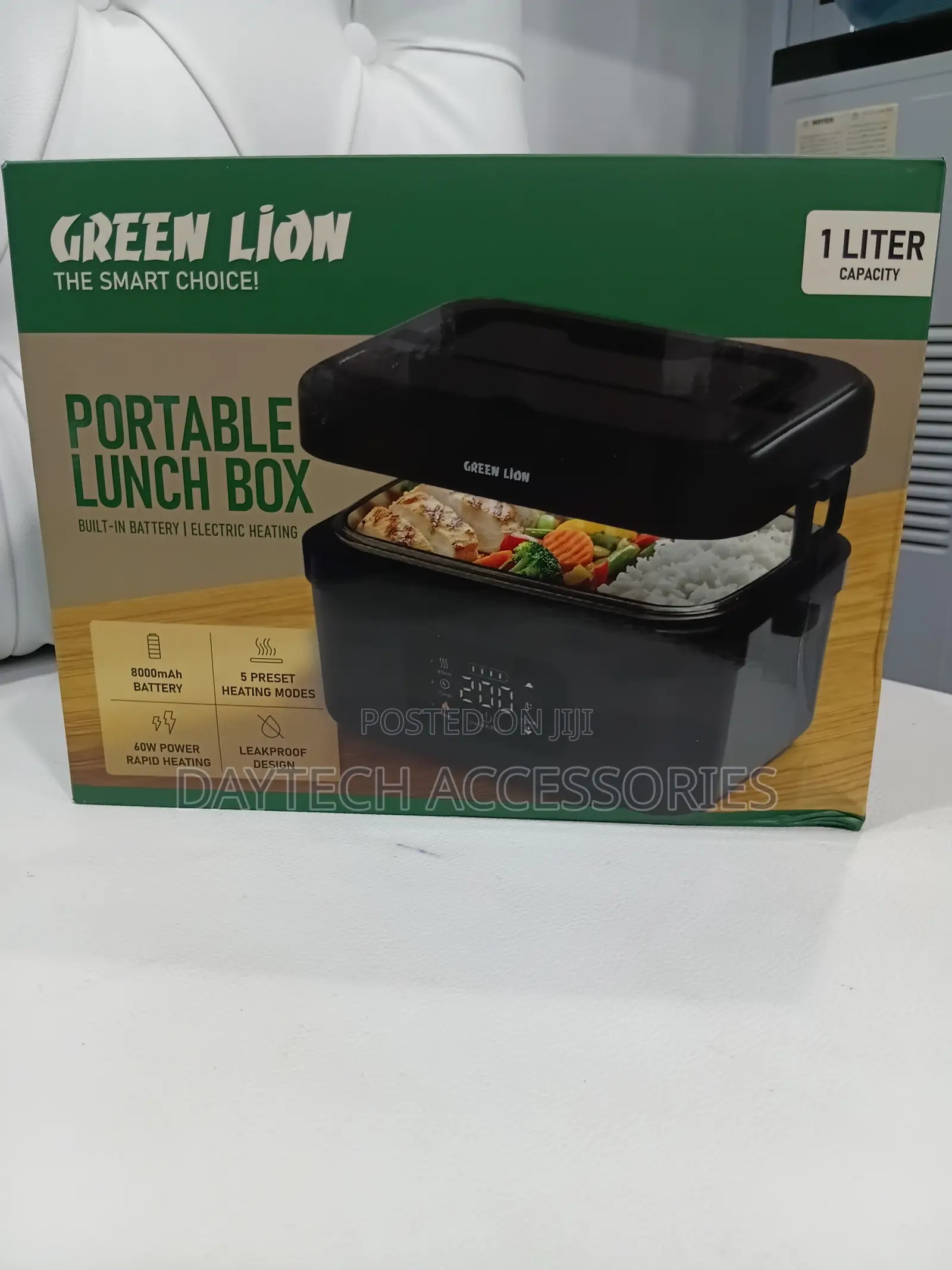 Green Lion Portable Lunch Box 1l Rechargeable 8000mah