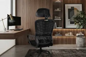 Office Chairs; Mesh High Back Ergonomic Office Recliner Fabric Seat