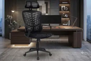 Office Chairs; Mesh High Back Ergonomic Office Recliner Fabric Seat