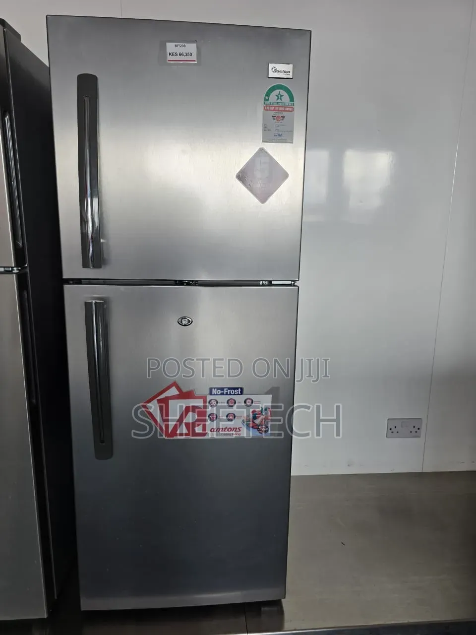Double Door No Frost Fridge-Silver