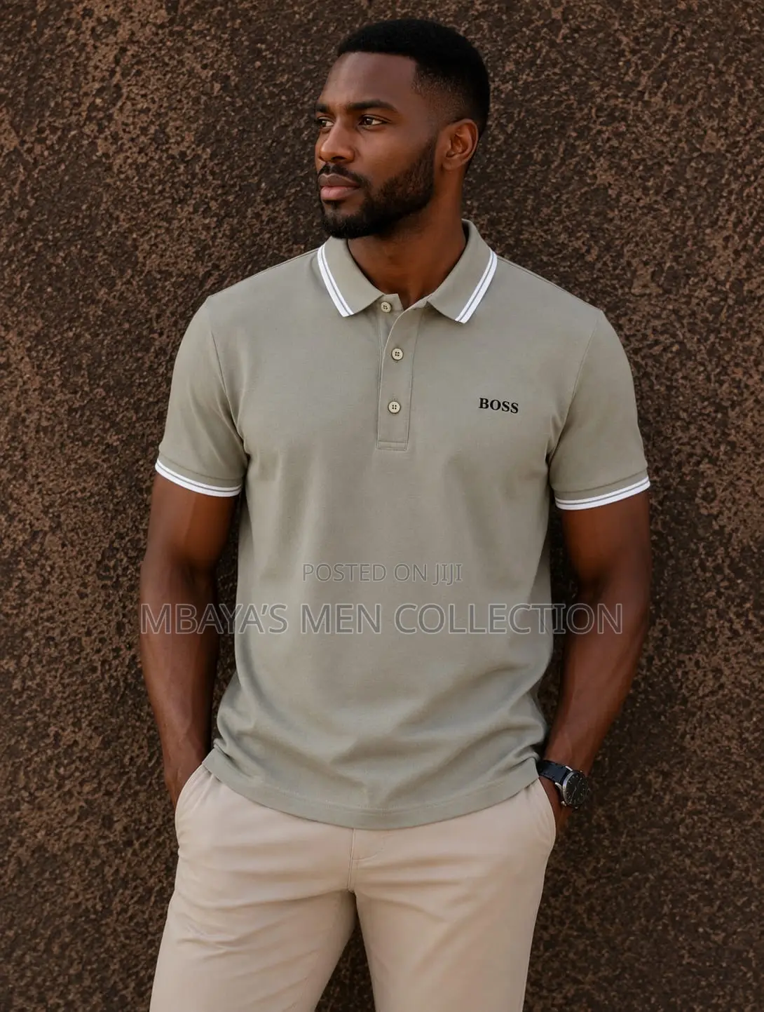 Boss Men’S Premium Polo T-Shirt – Classic Fit