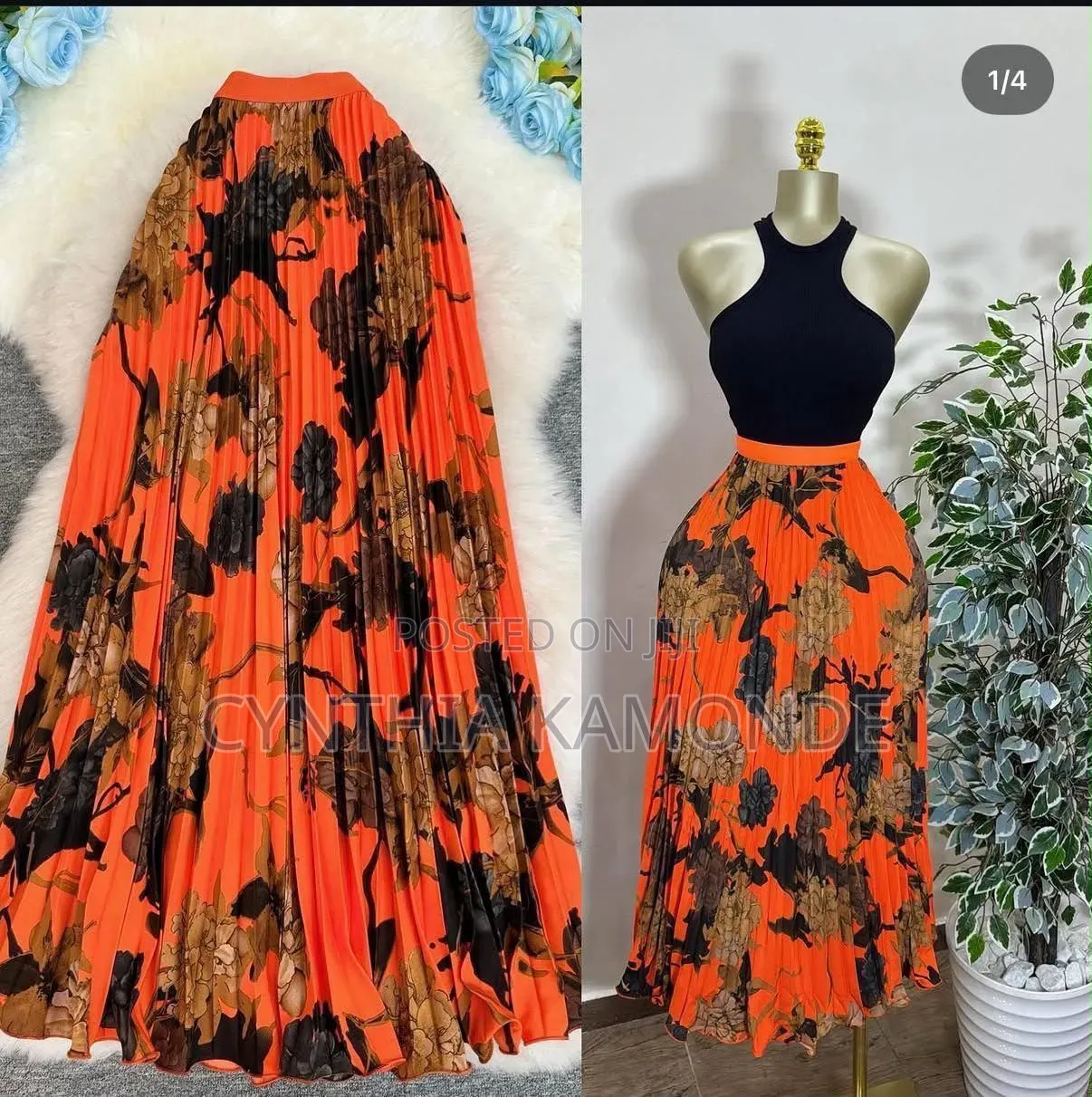 Pleated Maxi Dress