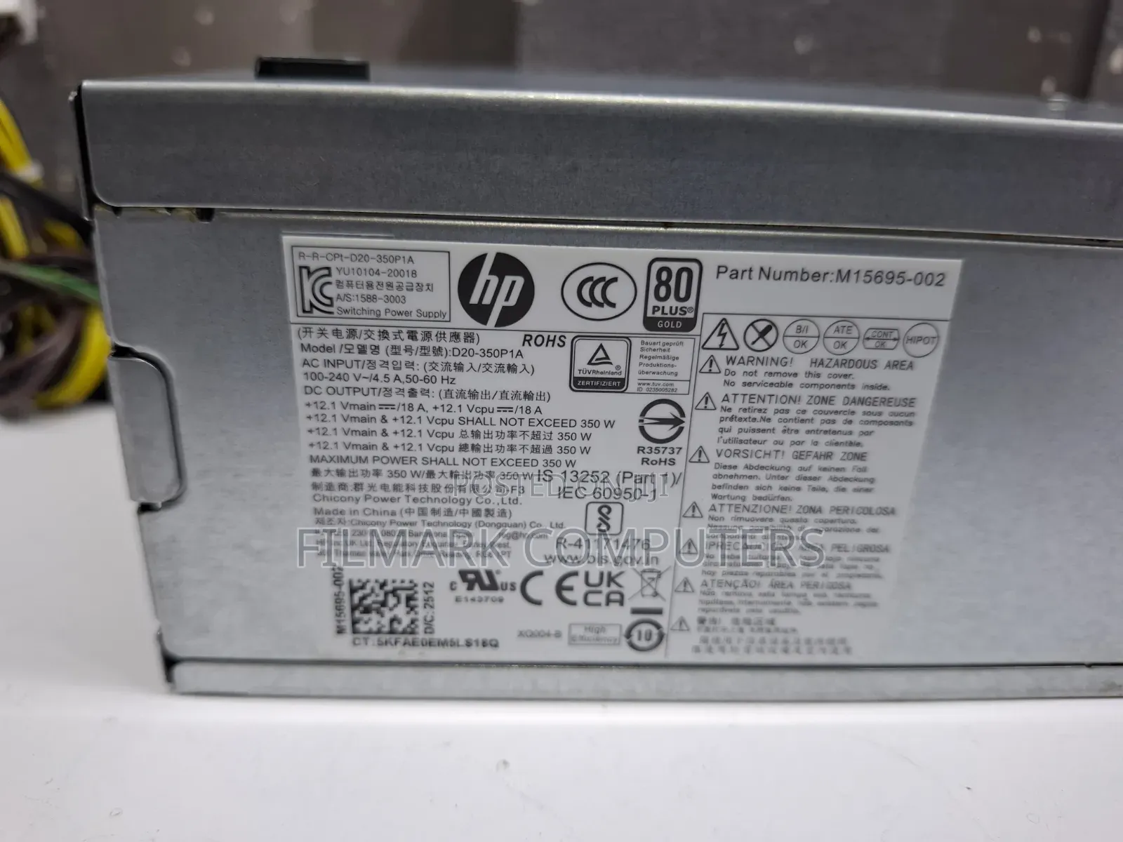 For Hp Pro Tower 288 G9 350w Power Supply D20-350p1a M15695-002