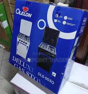 Olelon Standing Cooker With Shelves 3gas +1 Electric