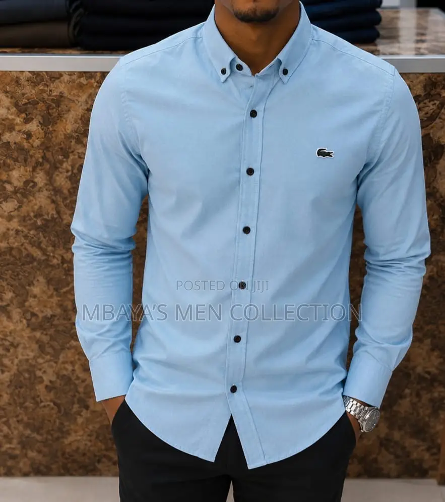 Men’S Premium Long Sleeve Oxford Shirt – Smart Casual Office Wear