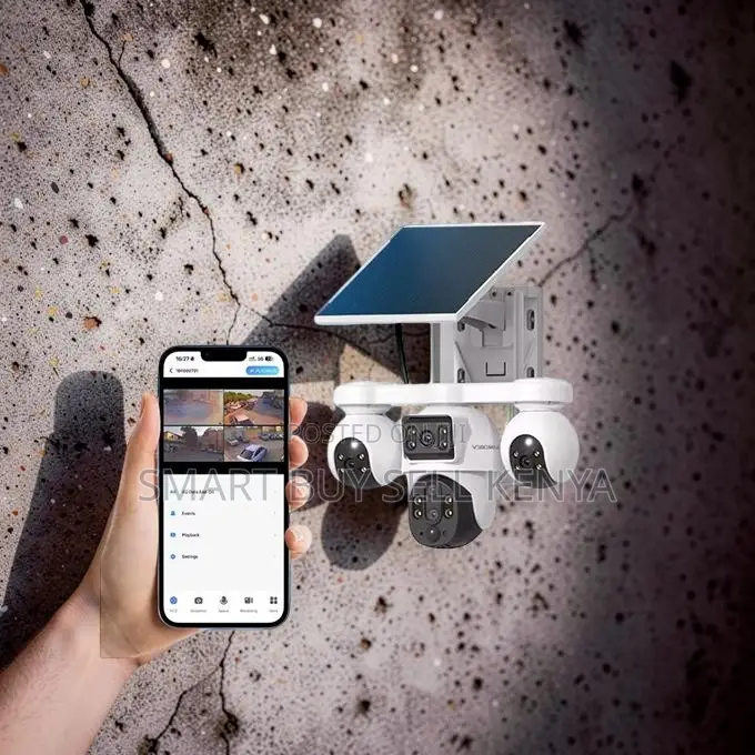 Night Vision Guard 20mp Ultra Hd 4g PTZ Triple Lens Solar Camera