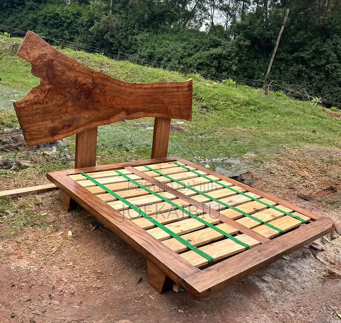 Acacia Solid Wood Bed