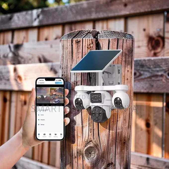 24/7 Surveillance 20mp Ultra Hd 4g PTZ Triple Lens Solar Camera