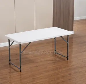 Outdoor Table: Rectangular Metal Steel Blow Moulding Table