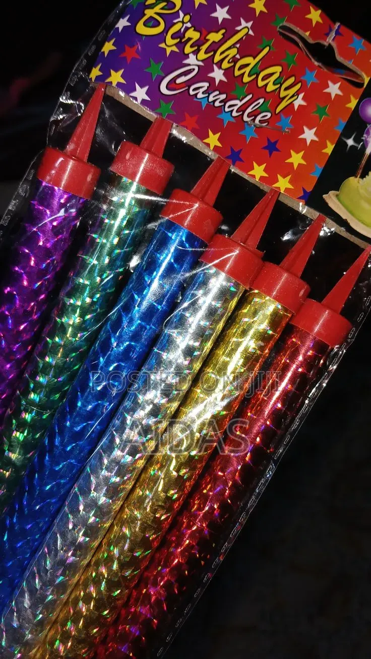 Sparkling Cake Candles (6 Pcs) – Birthday Wedding Party Sparklers