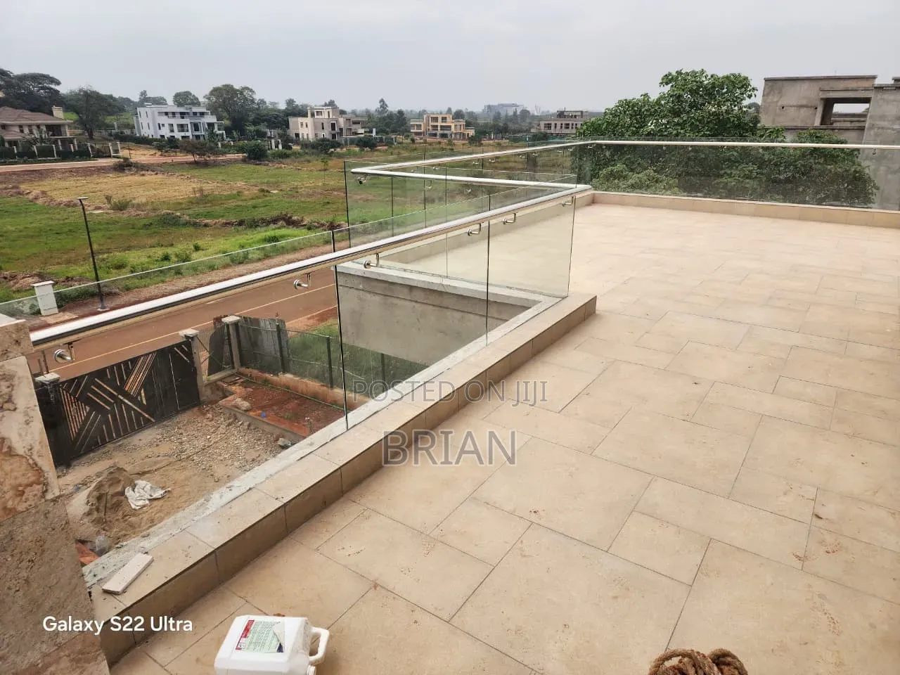 Stainless Pipe Glass Railings