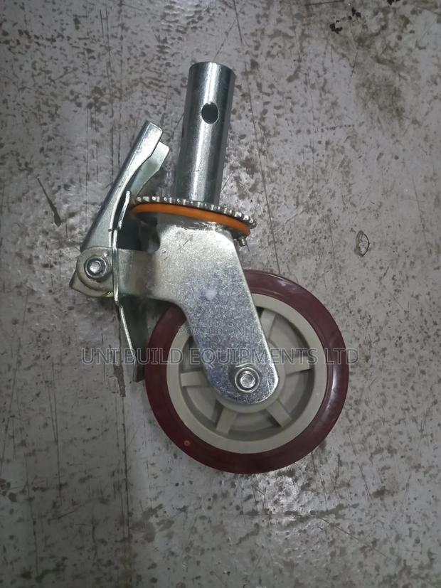 6" Scaffolding Castor Wheels H/D With Brake - thumbnail 2