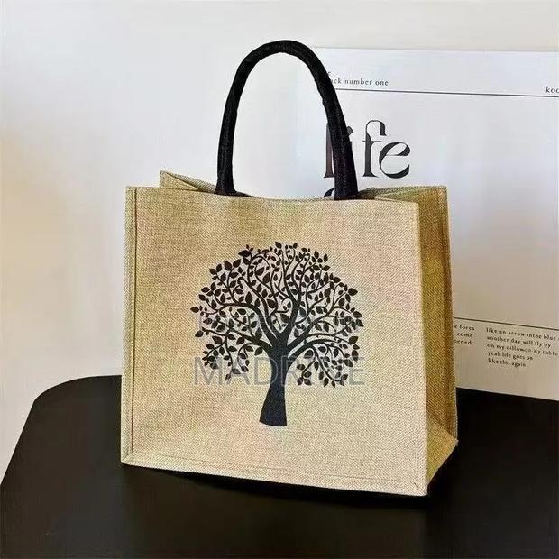 Branded Jute Large Tote Bag - thumbnail 3