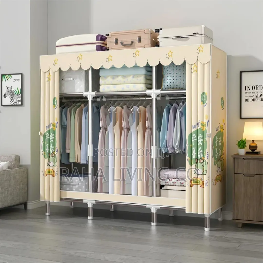 Heavy Duty Metallic Portable Wardrobe | 105x50x170cm