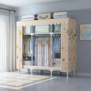 Heavy Duty Metallic Portable Wardrobe | 105x50x170cm