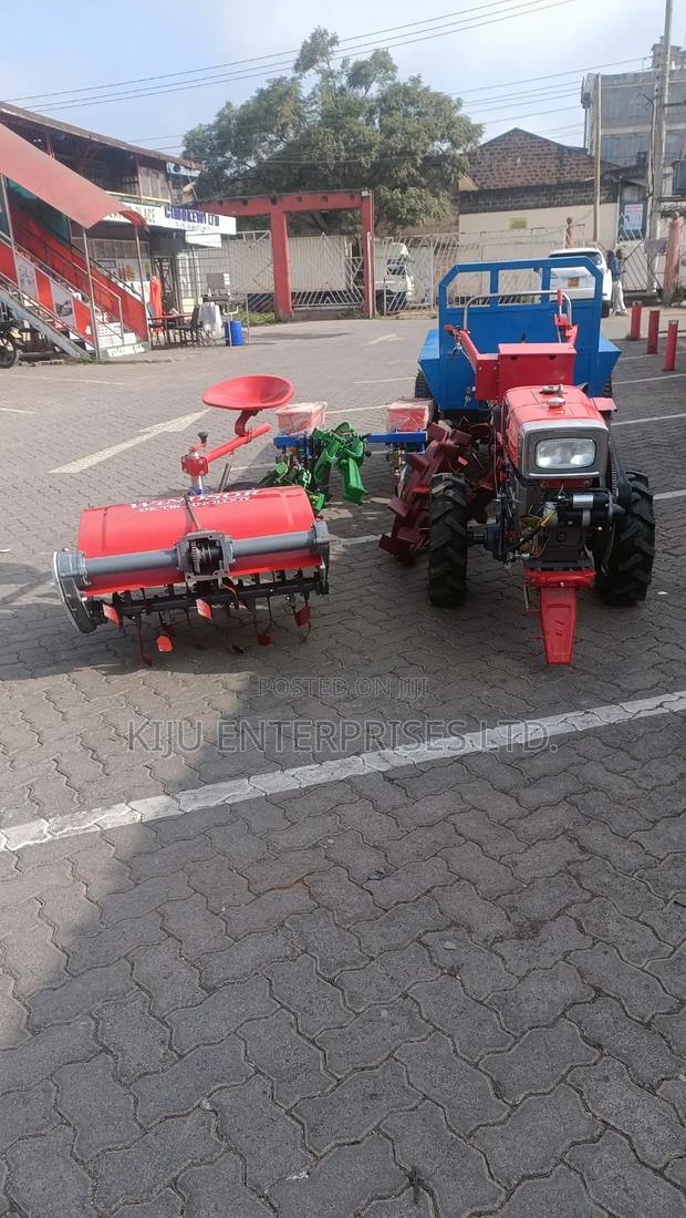 16hp Walking Tractor, Trailor, Planters