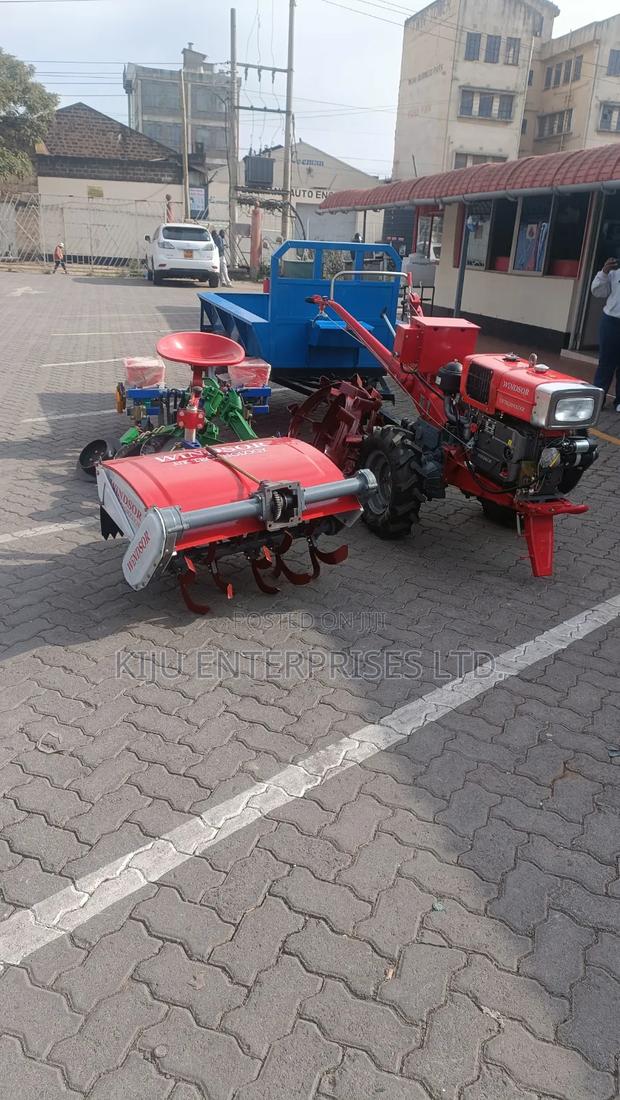 16hp Walking Tractor, Trailor, Planters - thumbnail 2