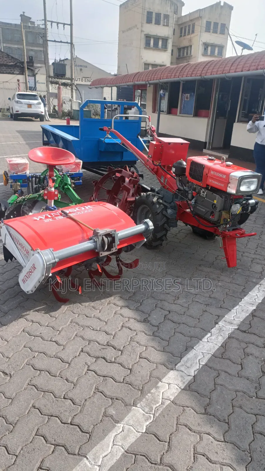 16hp Walking Tractor, Trailor, Planters