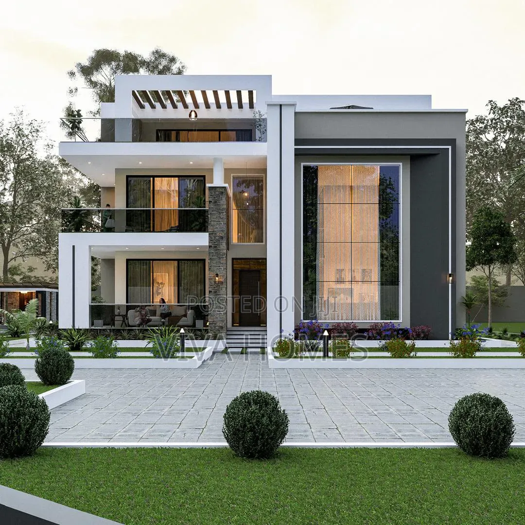 4 Bedroom Mansion With Ready Architectural Drawings.